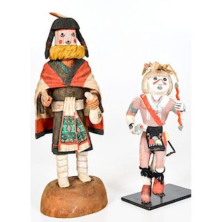 Va Lalo (Hopi, 20th century) Hahai-i Wuhti Katsina PLUS Hopi Dancer Doll