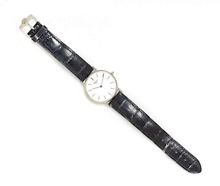 An 18 Karat White Gold Classique Wristwatch, Chopard,
