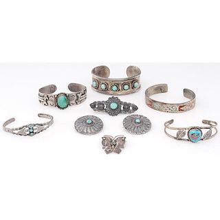 Navajo Curio Bracelets and Pins