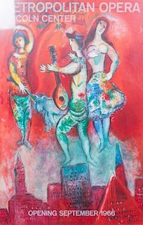 Marc Chagall, (French/Russian, 1887-1985), Metropolitan Opera, Lincoln Center - Opening September 1966