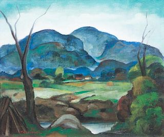 Oscar Thalinger, (Missouri, 1885-1965), Landscape, 1935