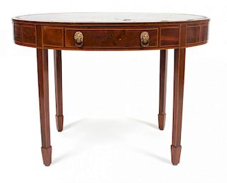 A Georgian Mahogany Side Table Height 26 x width 33 x depth 24 inches.