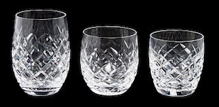 A Set of Waterford Glassware Height of taller 4 5/8 inches.