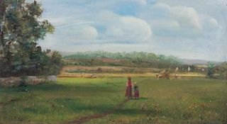Artist Unknown, (20th century), Rural Landscape with Children on Path