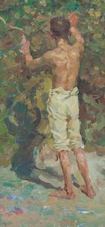 Artist Unknown, (20th century), Man Picking Fruit