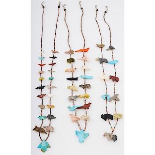 Various Fetish Necklaces; from the Estate of Lorraine Abell (New Jersey, 1929-2015)