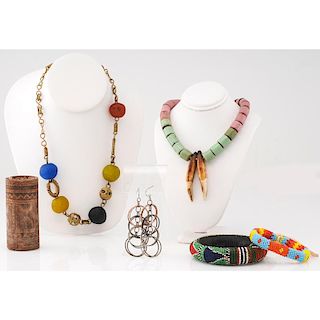 Bold and Colorful Group of Tribal Jewelry