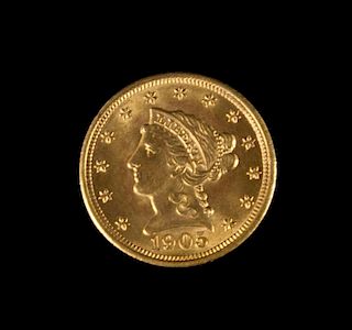 A United States 1905 Liberty Head $2.50 Gold Coin