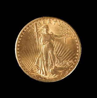 A United States 1928 Saint Gaudens $20 Gold Coin