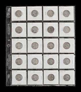 A Collection of Approximately 1,400 United States George Washington Silver Quarters