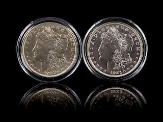Two United States Morgan Silver Dollar Coins