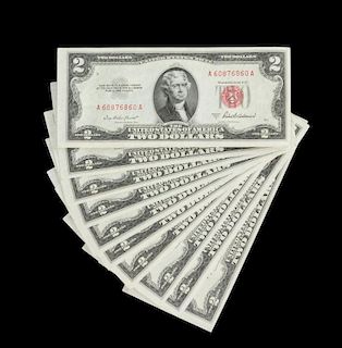 A Group of Twenty United States Legal Tender and FRBN $2 Notes