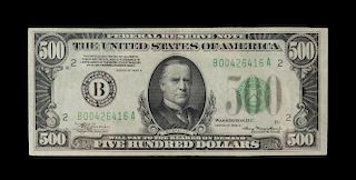 A United States 1934A-B $500 Mule Federal Reserve Note, , PCGS-Currency Graded 55PPQ.