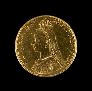 A United Kingdom 1887 Gold Sovereign Proof Coin