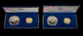 A Pair of United States 1987 Constitution: Bicentennial Two-Coin Set