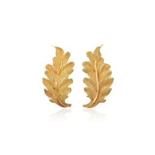 Buccellati Leaf Earrings