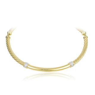 David Yurman Gold Cable Necklace