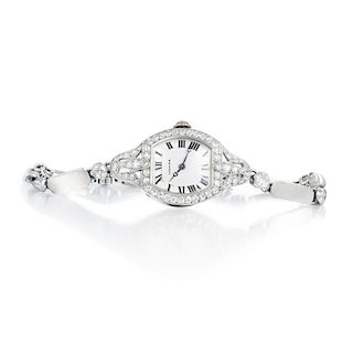 Cartier Art Deco Diamond Ladies Watch