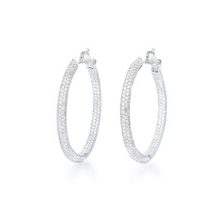 Curnis Gioielli Diamond Hoop Earrings