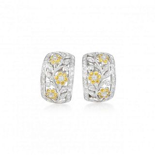 LeVian Diamond Flower Earrings