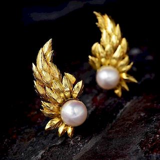 Tiffany & Co. Jean Schlumberger Pearl Earrings