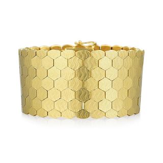 Cartier Honeycomb Link Gold Bracelet