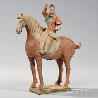 Pottery Horse and Foreign Rider 陶制士兵与马