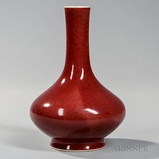Flambe-glazed Bottle Vase 红釉色花瓶