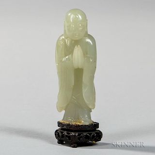 Jade Figure of a Monk 玉雕僧人