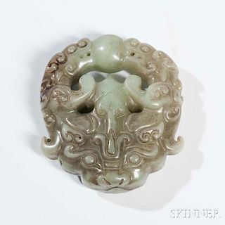 Carved Jade Pendant 玉坠