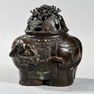 Bronze Covered Censer 铜香炉
