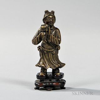 Bronze Figure of an Attendant 铜制人物像