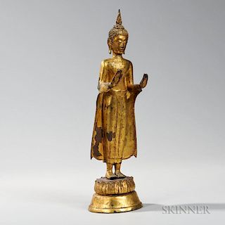 Gilt-bronze Figure of Buddha 泰国镀金铜佛像
