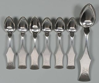 7 Spears KY Coin Silver Spoons