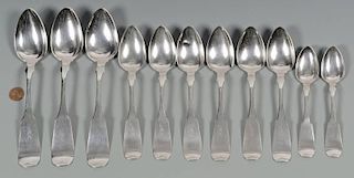 11 Sehorn TN Coin Silver Spoons