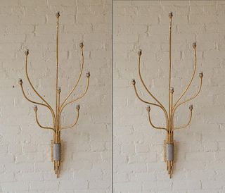PAIR OF JEAN ROYER STYLE SCONCES