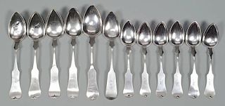 12 Memphis Coin Silver Spoons