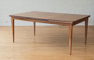 NIELS MOLLER DRAW-LEAF ROSEWOOD DINING TABLE