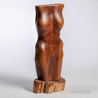 Wood Torso Sculpture
