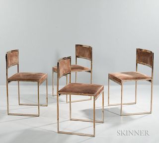 Four Willy Rizzo Dining Chairs