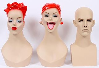 CONTEMPORARY COMPOSITION MANNEQUIN HEADS
