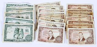 SPANISH PAPER CURRENCY 20 NOTES