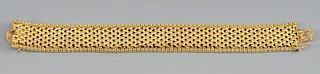 Woman's 14K Gold Woven Bracelet