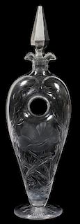 GORHAM STERLING SILVER MOUNTED GLASS DECANTER