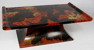 MODERN JAPANESE-STYLE LACQUERED LOW TABLE