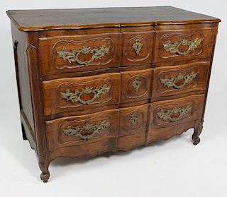 18TH C. FRENCH PROVINCIAL FRUITWOOD CHEST