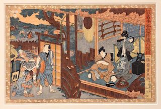 19TH C. JAPANESE WOODBLOCK PRINT