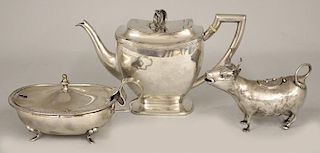 (on 3) CONTINENTAL AND DUTCH SILVER HOLLOWWARE