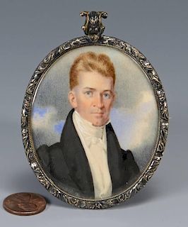 Georgia Miniature Portrait, B. Bibb