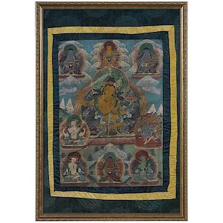 Tibetan Tangka of Bodhisattva Manjusri